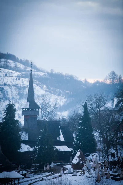 Wooden church in Poienile Izei, Romania — Zdjęcie stockowe