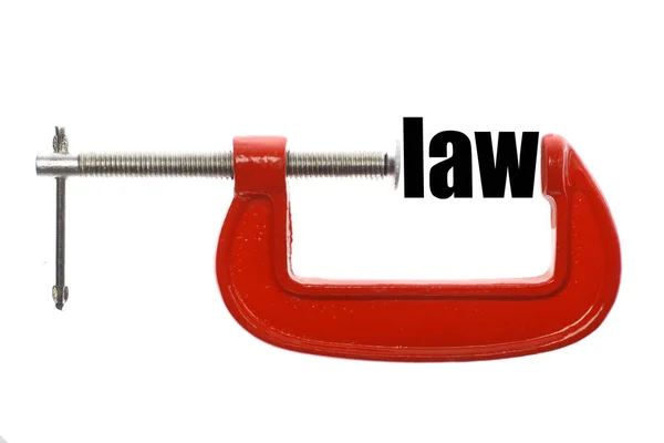 Compressed law concept — Stock Photo, Image