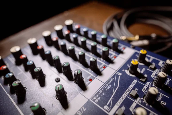 Mixer desk detail — Stock Photo, Image