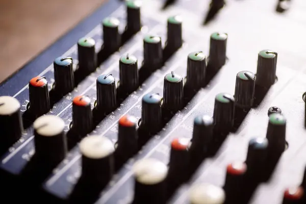 Mixer desk detail — Stock Photo, Image