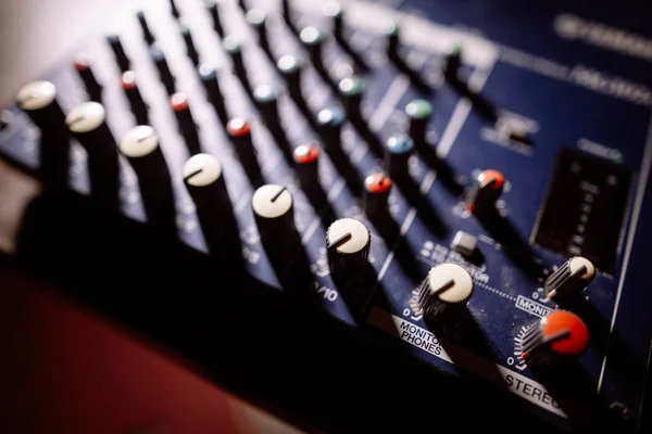 Mixer desk detail — Stock Photo, Image