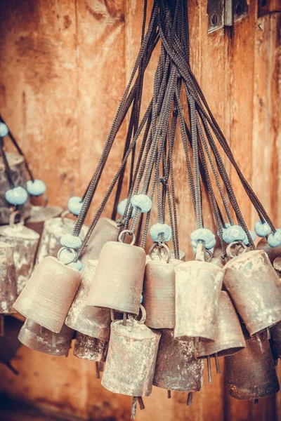Many bells hanging — Stock Photo, Image