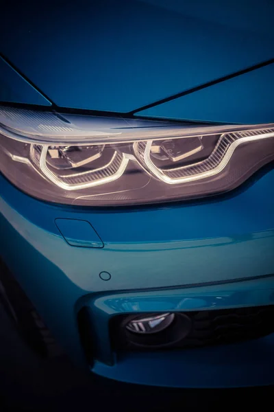 Close Shot Some Led Automobile Headlights — Stock Photo, Image