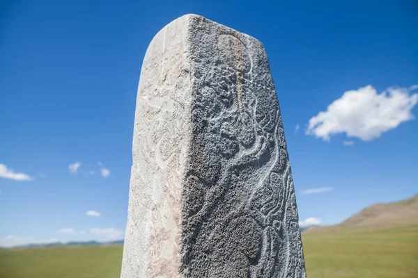Imagen Color Una Piedra Ciervo Mongolia — Foto de Stock