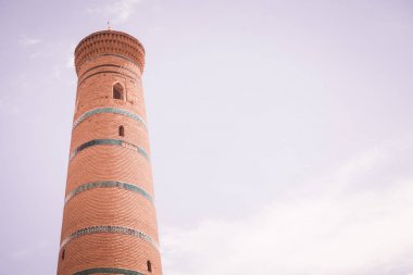 Djuma Camii minaresi Hiva, Özbekistan'a.