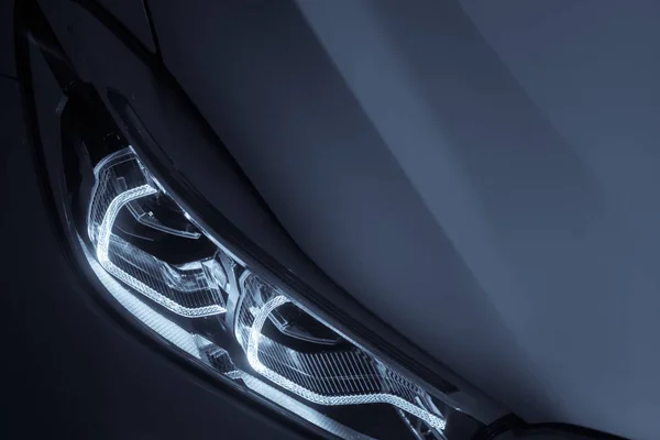 Close Shot Some Led Automobile Headlights — Stock Photo, Image