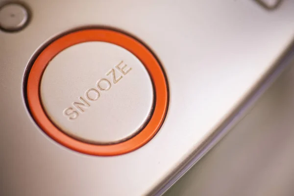 Dettaglio pulsante Snooze — Foto Stock