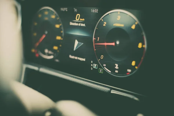 Car digital speedometer — Stock Photo, Image