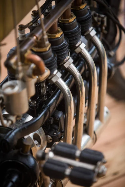 Very old motorcycle engine — Stock Photo, Image