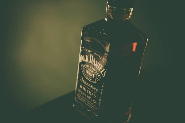 Bukarest Romania Februari 2020 Illustrativ Ledare Sköt Flaska Jack Daniels — Stockfoto