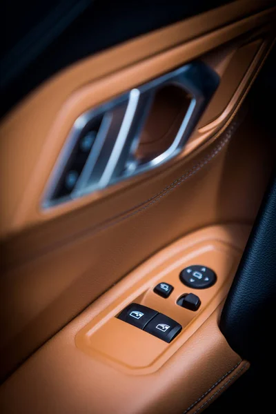 Close Shot Car Electric Window Button Panel — Stock Photo, Image