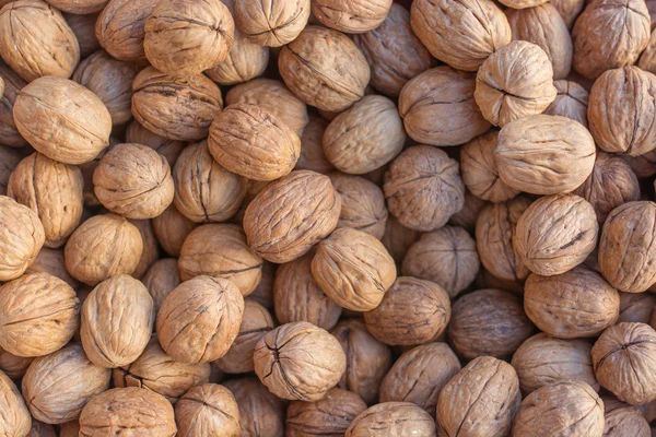 Walnuts. Background of walnuts. — Stock Photo, Image