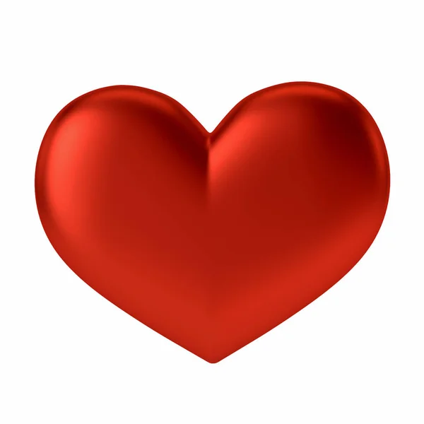 Cuore rosso di San Valentino. 3d — Foto Stock