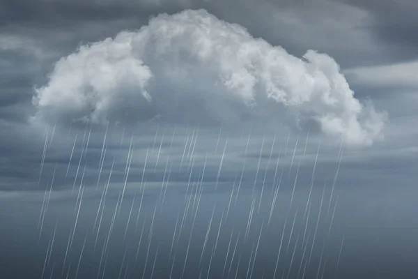 Obscur fond nuageux. Nuages gris orageux menaçants pluvieux - ciel dramatique — Photo