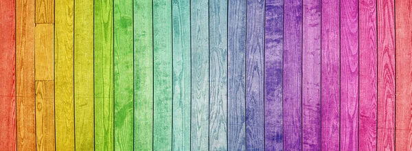 Colorful painted natural wood with grains for background, banner and texture. — Stock Photo, Image