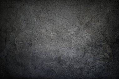 Siyah solgun sıva, beton ve çimento deseni, desenli arka plan..