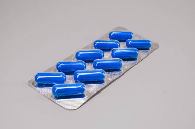 10 parça mavi kapsüllü paket