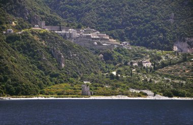 Athos - Yunanistan 'da antik manastırları olan Kutsal Dağ