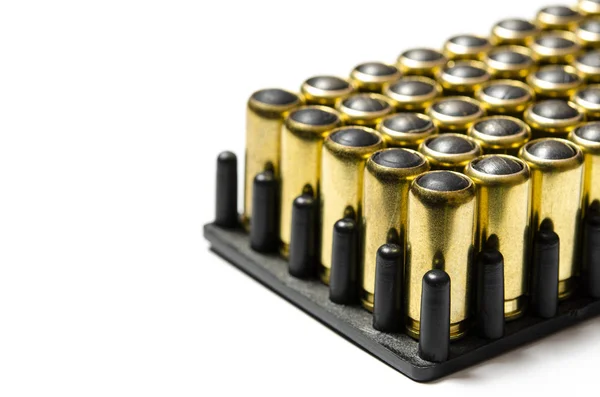 Rubber cartridges for a traumatic pistol are in the form for cartridges — 스톡 사진