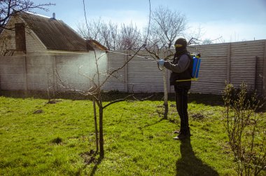 Bahçe işleri: meyve ağaçlarının haşerelerden mevsimsel olarak işlenmesi. Bahçe kavramı