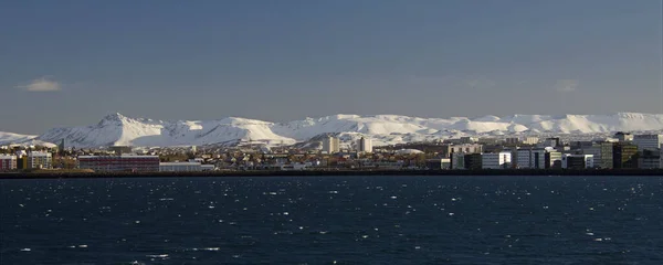 Março 2014 Mar Oceano Atlântico Beira Mar Reykjavik — Fotografia de Stock