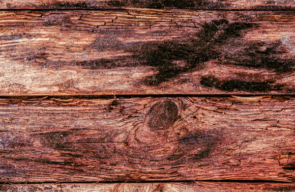 旧棕色自然板的木制背景 顶部视图 — 图库照片