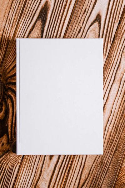 Una Maqueta Del Libro Blanco Con Lugar Para Texto Encuentra —  Fotos de Stock
