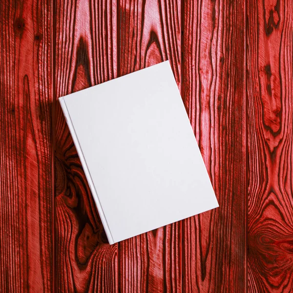 Una Maqueta Del Libro Blanco Con Lugar Para Texto Encuentra —  Fotos de Stock