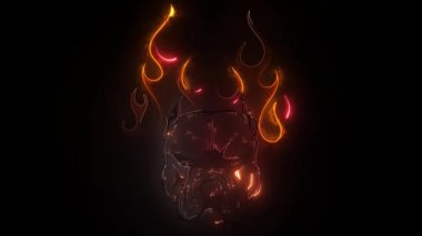 bulldog yangın logosu video animasyonu