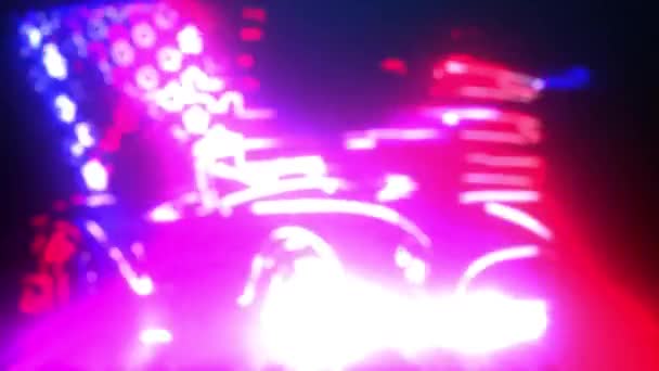 Ретро м'язи автомобіля лазерна анімація — стокове відео