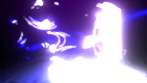 Lebka s plameny video animace — Stock video