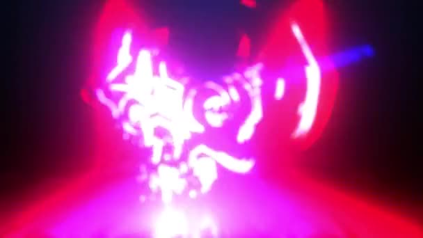 원자 두개골 영상 레이저 애니메이션 — 비디오