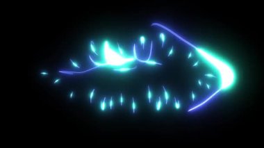 Aşk öpücüğü video lazer animasyonu