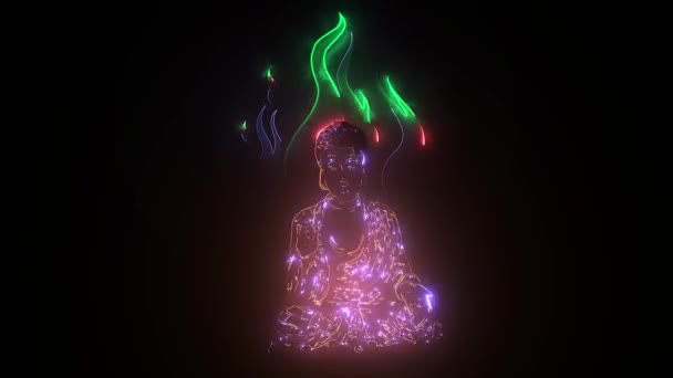 méditation aura buddha animation vidéo 