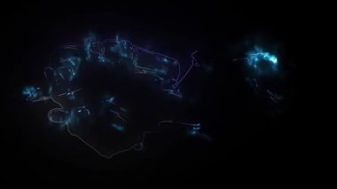 Scuba Dalış Neon ikonu. Turizm kümesi elementleri.