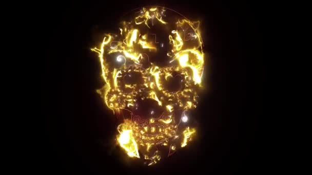 Mexikanischer Schädel-Video-Animierungslaser