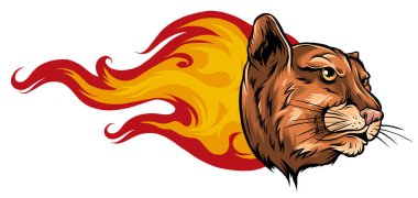 Jaguar Alevi Dövme vektör çizim sanatı