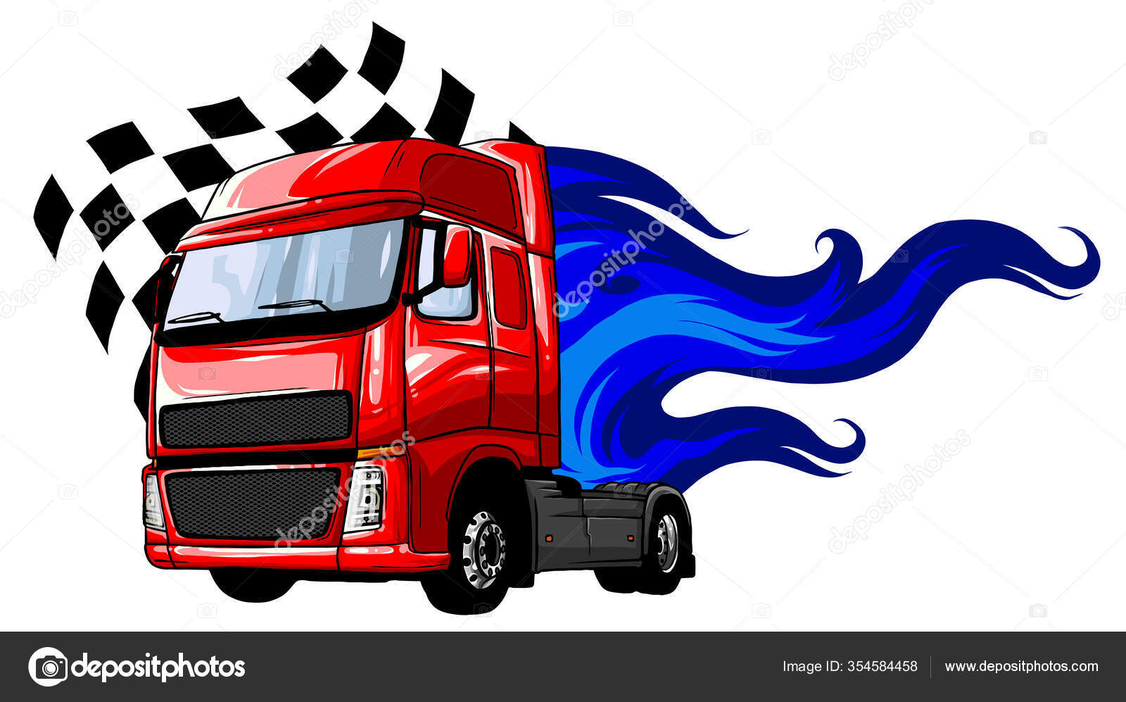 Semi truck cartoon Vector Art Stock Images | Depositphotos Semi truck cartoon Vector Art Stock Images | Depositphotos