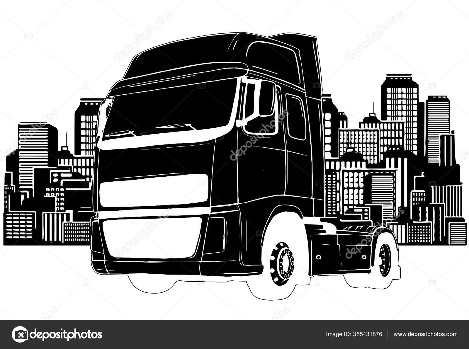 Free Free 329 Semi Truck Silhouette Svg SVG PNG EPS DXF File