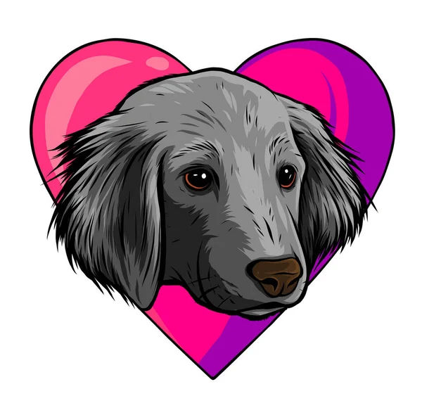 Miluji psi vektorové ikony ilustrační design — Stockový vektor