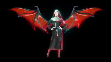 Nun nurse female possessed by the demon