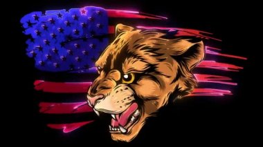 Cougar Panther Maskotu Video Grafik Sanatı