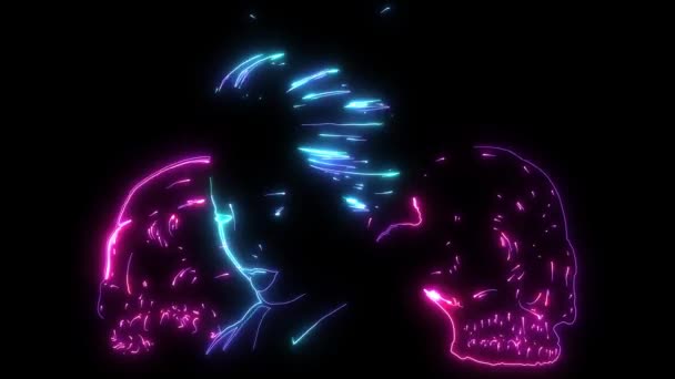 Geisha. Belle fille japonaise. conception vidéo 