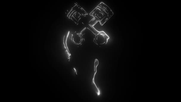 animation d'un piston et qui s'allume 