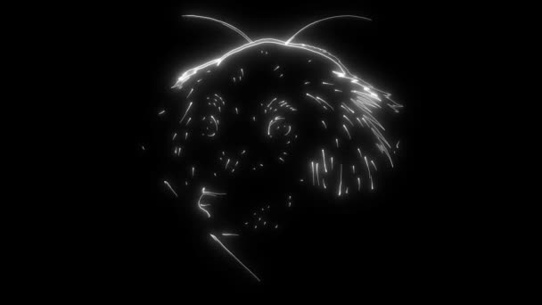 animation d'un chien et qui s'allume 