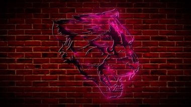 güzel panter neon video animasyonu