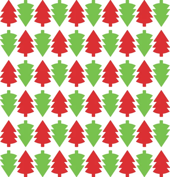 Koyu kırmızı ve yeşil bir Noel ağacı grafiği. Katı renkli alternatif desenler. Klasik Noel ağacı simgeleri..