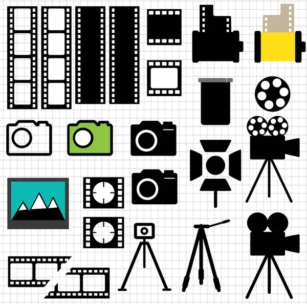 Kamera ve film simgeleri