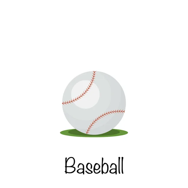 Honkbal Sport Spel Bal Vector Illustratie — Stockvector