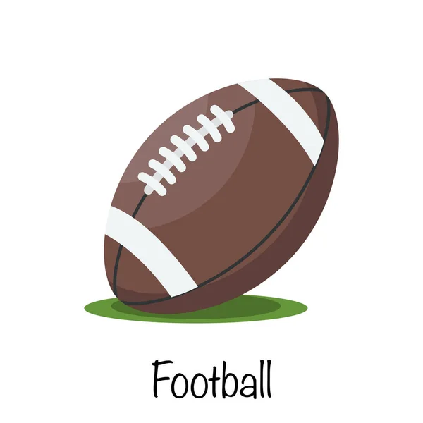 Classic American Football Game Ball Vector Illustration — Stock Vector